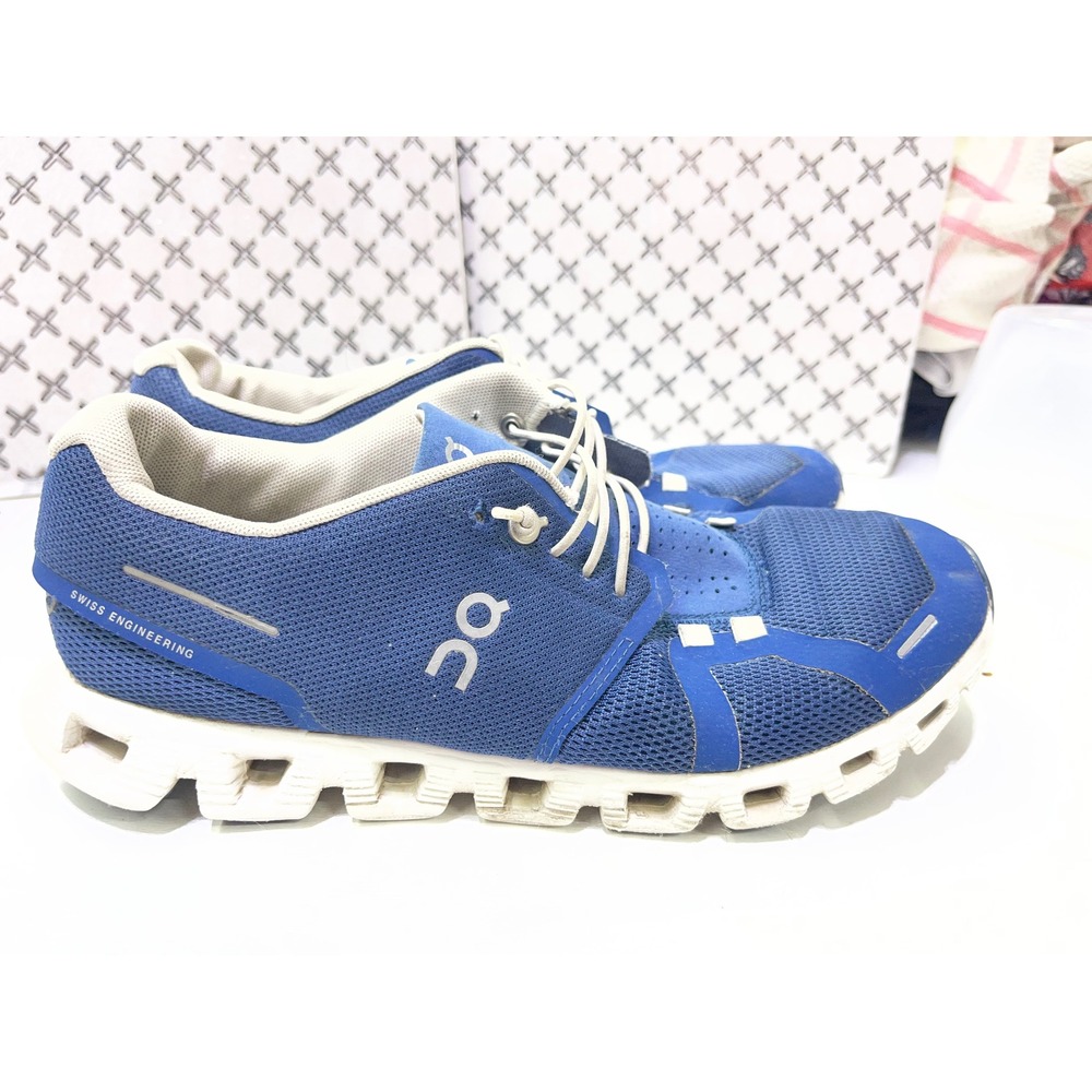 On Running Cloud Swiss Engineering Blue Mesh Sneakers Womens 9 59.98901